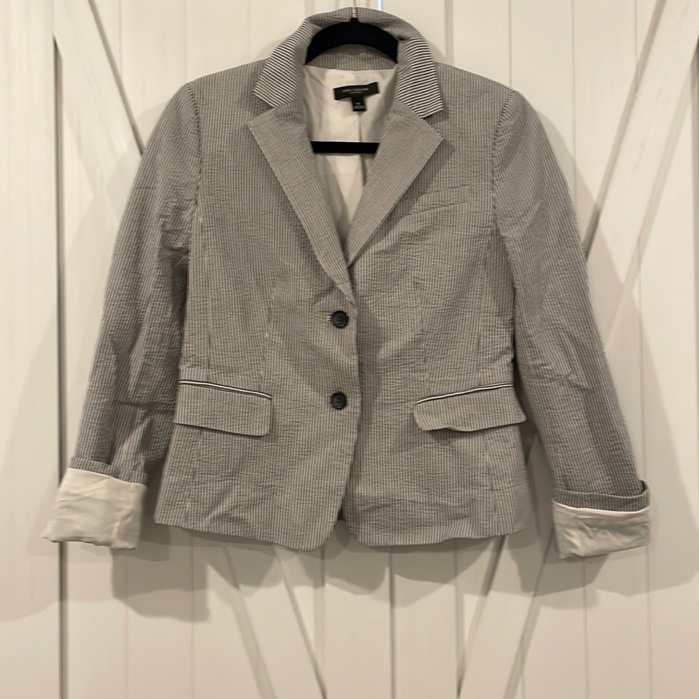 Ann Taylor Seersucker Blazer